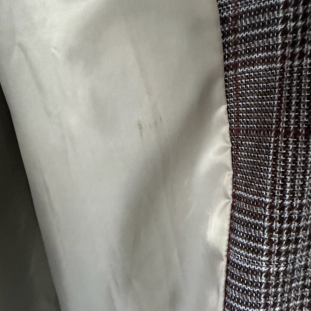 SHEIN Brown Plaid Long Trench Coat - Picture 10 of 11